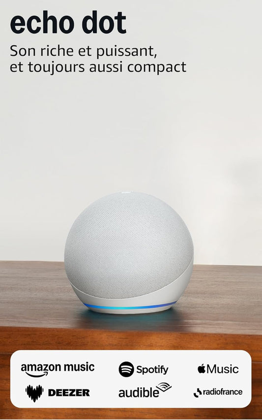 Echo Dot (Newest gen) | Big vibrant sound Wi-Fi and Bluetooth smart speaker with Alexa | Deep Sea Blue