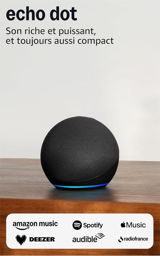 Echo Dot (Newest gen) | Big vibrant sound Wi-Fi and Bluetooth smart speaker with Alexa | Deep Sea Blue